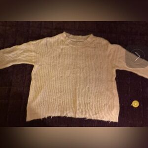 Urban Outfitters Distressed Alston Ivory Pullover M